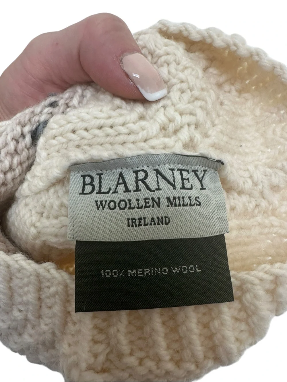 NWT Blarney Woollen Mills 100% Merino Wool Baby Sheep Hat